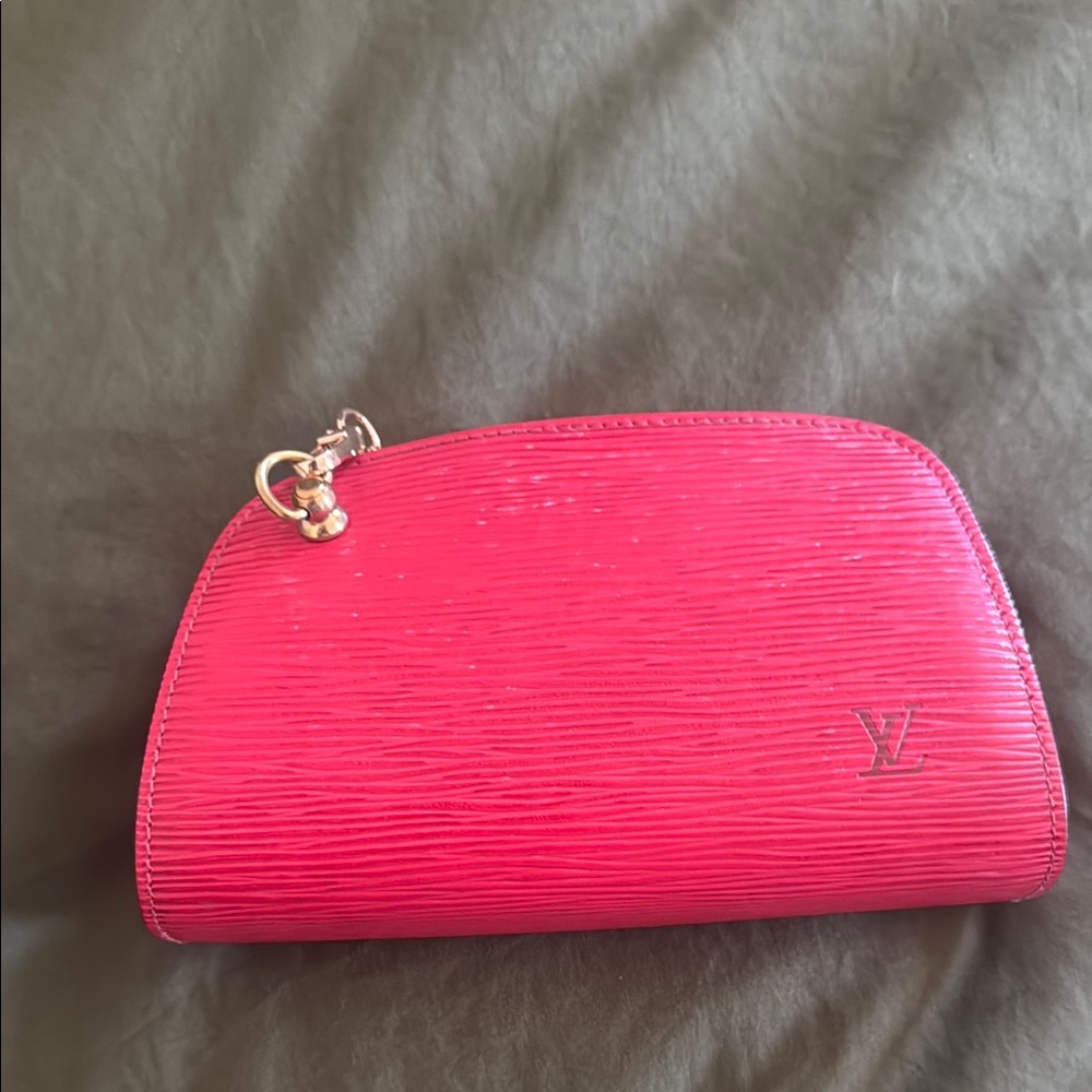 Louis Vuitton Red Epi Leather Clutch